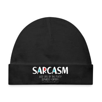 Sarkasmus (düster) - Baby Premium Organic Mütze - Schwarz - Vorne