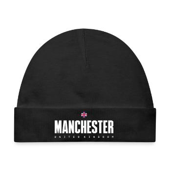 Manchester - Baby Premium Organic Mütze - Schwarz - Vorne