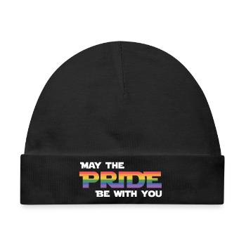LGBT Pride Month - Möge die Pride mit dir sein - Baby Premium Organic Mütze - Schwarz - Vorne