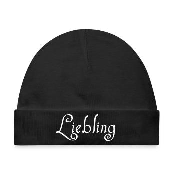 Liebling - Baby Premium Organic Mütze - Schwarz - Vorne