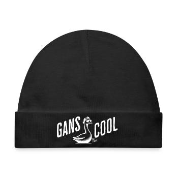 Gans Cool Streetwear by SF - Baby Premium Organic Mütze - Schwarz - Vorne
