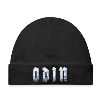 Odin - Baby Premium Organic Mütze - Schwarz - Vorne