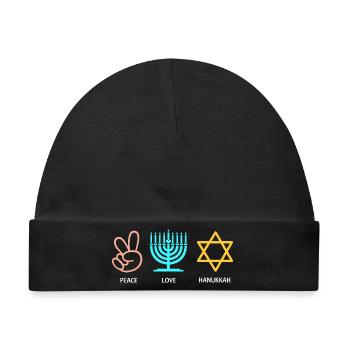 Hanukkah Chanukkah Hanukah - Baby Premium Organic Mütze - Schwarz - Vorne