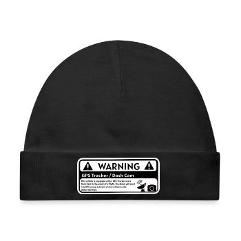DashCam GPS-Warnung - Baby Premium Organic Mütze - Schwarz - Vorne