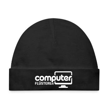 Computer Flüsterer Monitor-Illustration - Baby Premium Organic Mütze - Schwarz - Vorne