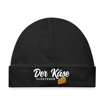 Der Käse Flüsterer - Baby Premium Organic Mütze - Schwarz - Vorne