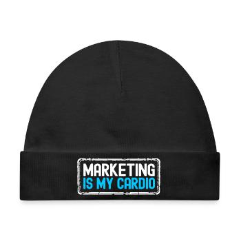 Marketing Manager - Baby Premium Organic Mütze - Schwarz - Vorne