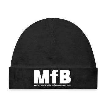 Meisterin für Bäderbetriebe MfB Schwimmbad Prüfung - Baby Premium Organic Mütze - Schwarz - Vorne