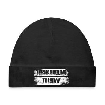 Turnarround tuesday Aktienmarkt Börse Trader - Baby Premium Organic Mütze - Schwarz - Vorne