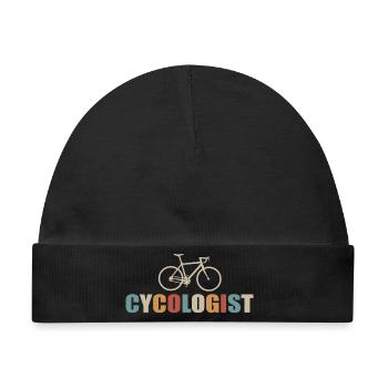 Cycologist Bike für Radfahrer - Baby Premium Organic Mütze - Schwarz - Vorne