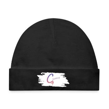 Kletterlogo Gradient - Baby Premium Organic Mütze - Schwarz - Vorne