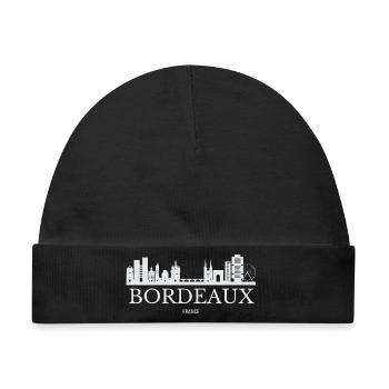 Bordeaux Skyline, Bordeaux Frankreich - Baby Premium Organic Mütze - Schwarz - Vorne