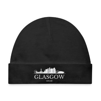 Glasgow Skyline, Glasgow, Schottland - Baby Premium Organic Mütze - Schwarz - Vorne