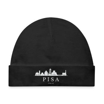 Skyline von Pisa, Pisa, Italien - Baby Premium Organic Mütze - Schwarz - Vorne