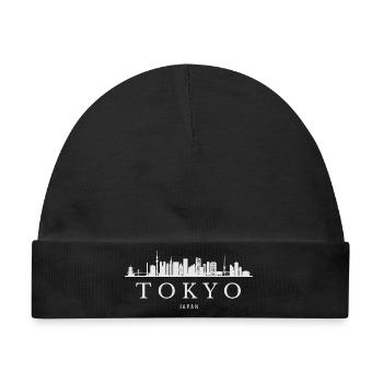 Tokio Skyline, Tokio, Japan - Baby Premium Organic Mütze - Schwarz - Vorne