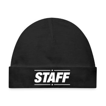 Staff - Baby Premium Organic Mütze - Schwarz - Vorne