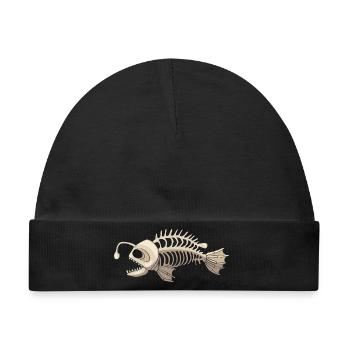 Anglerfisch - Baby Premium Organic Mütze - Schwarz - Vorne