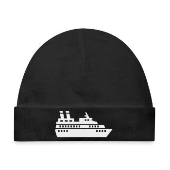 Kreuzfahrtschiff Silhouette Kreuzfahrt Schiff - Baby Premium Organic Mütze - Schwarz - Vorne