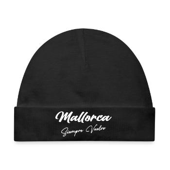 Mallorca - Baby Premium Organic Mütze - Schwarz - Vorne