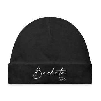 Bachata - Baby Premium Organic Mütze - Schwarz - Vorne