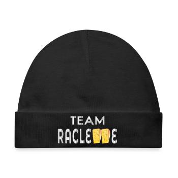Team Raclette Käse - Baby Premium Organic Mütze - Schwarz - Vorne