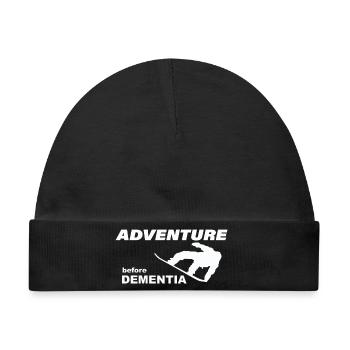 SNOWBOARD ADVENTURE - Baby Premium Organic Mütze - Schwarz - Vorne