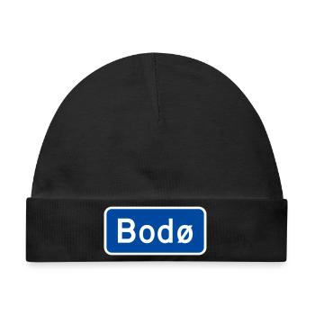 Bodø - Baby Premium Organic Mütze - Schwarz - Vorne