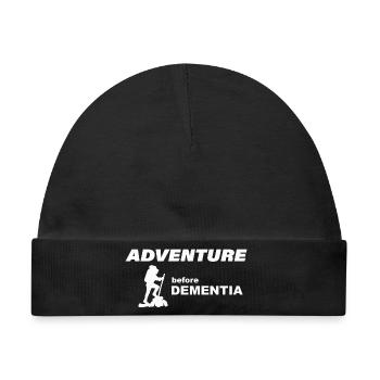 CLIMBING ADVENTURE - Baby Premium Organic Mütze - Schwarz - Vorne
