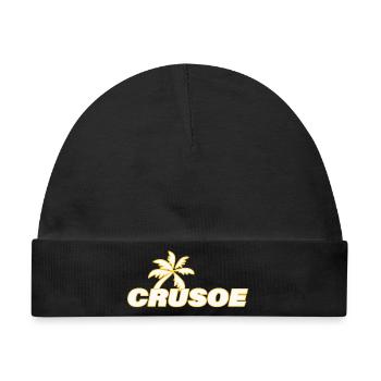 CRUSOE - Baby Premium Organic Mütze - Schwarz - Vorne