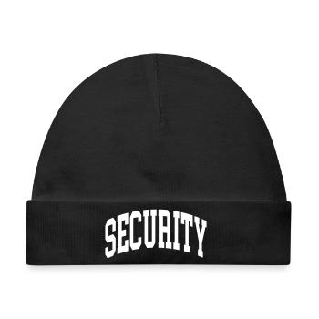 Security - Baby Premium Organic Mütze - Schwarz - Vorne