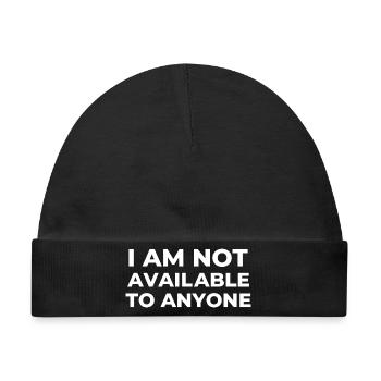 Fettgedrucktes Typografie-Protest-Statement-Design - Baby Premium Organic Mütze - Schwarz - Vorne