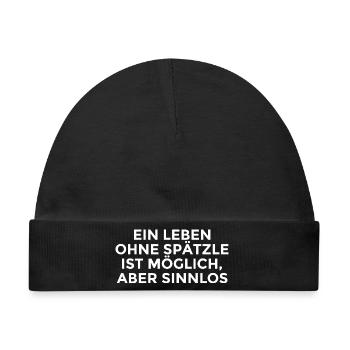 lustige Schwaben Sprüche - Baby Premium Organic Mütze - Schwarz - Vorne