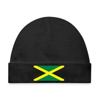 Jamaikanischen Flagge - Baby Premium Organic Mütze - Schwarz - Vorne