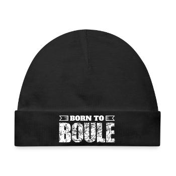 Born to Boule! Boulekugeln für Bouler zum Boulen - Baby Premium Organic Mütze - Schwarz - Vorne