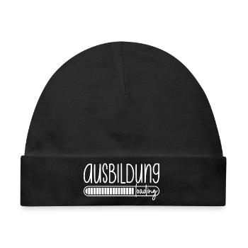 Ausbildung loading Azubi Azubine Auszubildender - Baby Premium Organic Mütze - Schwarz - Vorne