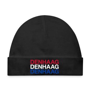 DEN HAAG Netherlands Niederlande Flagge - Baby Premium Organic Mütze - Schwarz - Vorne