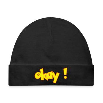 OKAY - Baby Premium Organic Mütze - Schwarz - Vorne