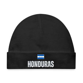 Ich liebe Honduras, Honduras Flagge - Baby Premium Organic Mütze - Schwarz - Vorne