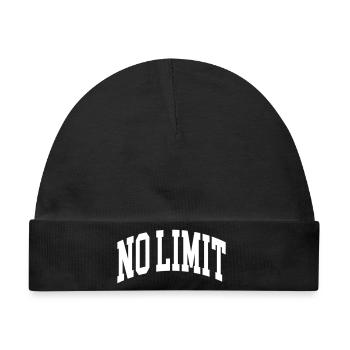 No Limit - Baby Premium Organic Mütze - Schwarz - Vorne