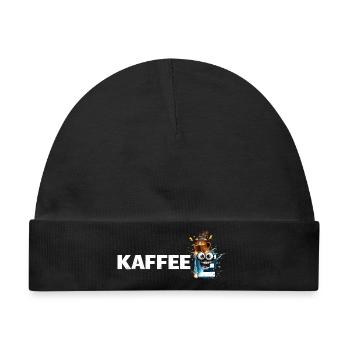 Kaffee Mascot Splash - Baby Premium Organic Mütze - Schwarz - Vorne