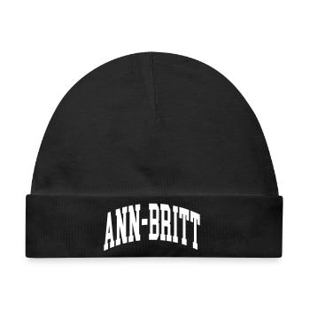 Ann-Britt - Baby Premium Organic Mütze - Schwarz - Vorne