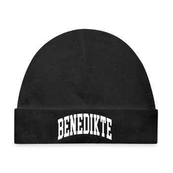 Benedikte - Baby Premium Organic Mütze - Schwarz - Vorne