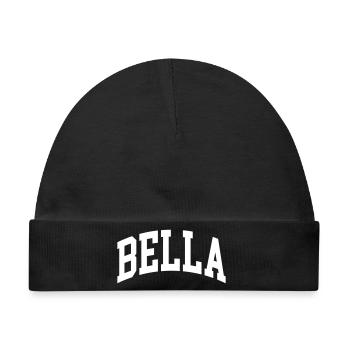Bella - Baby Premium Organic Mütze - Schwarz - Vorne