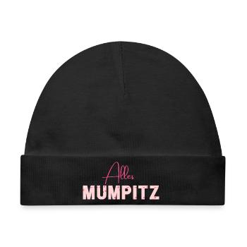 Alles Mumpitz - Wortschätze - vergessene Wörter - Baby Premium Organic Mütze - Schwarz - Vorne