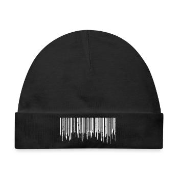 Barcode - White - Baby Premium Organic Mütze - Schwarz - Vorne
