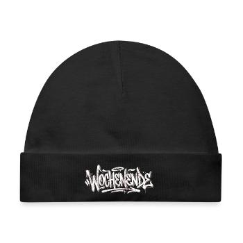 Wochenende Graffiti - Baby Premium Organic Mütze - Schwarz - Vorne