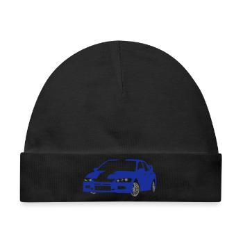 Rennauto - Baby Premium Organic Mütze - Schwarz - Vorne