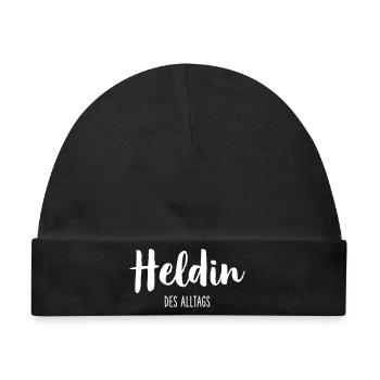 Heldin des Alltags - Helfer Retter Held - Baby Premium Organic Mütze - Schwarz - Vorne
