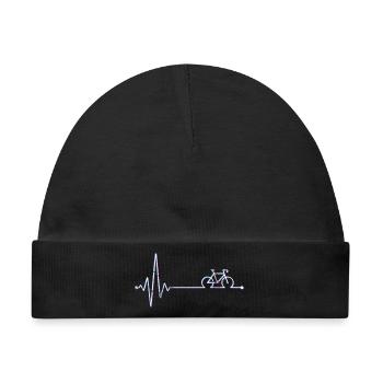 Neon Bike Pulse - Baby Premium Organic Mütze - Schwarz - Vorne