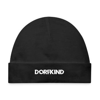 Dorfkind - Baby Premium Organic Mütze - Schwarz - Vorne